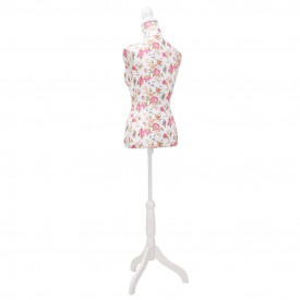 Bust croitorie damă din bumbac cu imprimeu floral - Img 4