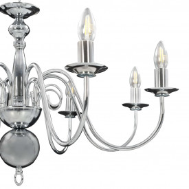 Candelabru, argintiu, 8 becuri E14 - Img 11