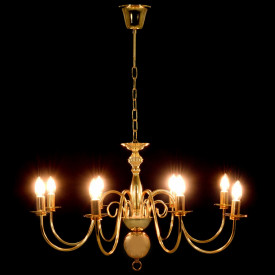 Candelabru, auriu, 8 becuri E14 - Img 5
