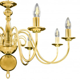 Candelabru, auriu, 8 becuri E14 - Img 11