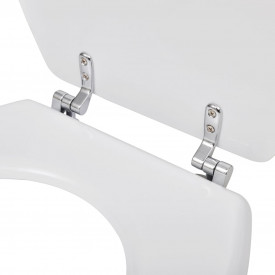 Capac WC MDF design simplu Alb - Img 6
