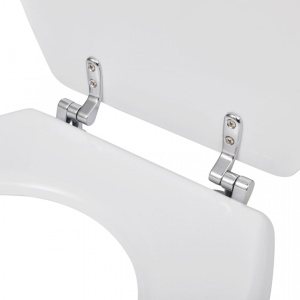 Capac WC MDF design simplu Alb - Img 6
