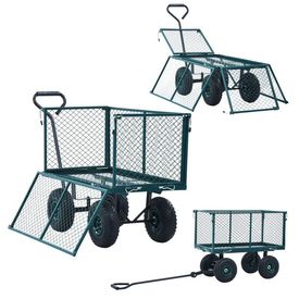 Cărucior manual de grădină, verde, 350 kg - Img 2