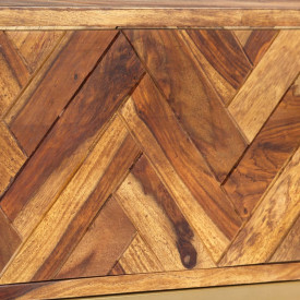 Comodă TV, 140x30x45 cm, lemn masiv de sheesham - Img 7
