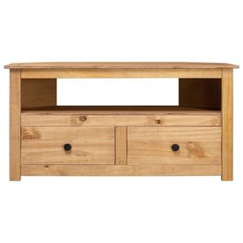 Comodă TV de colț, 93x55x49 cm, lemn masiv de pin, gama Panama