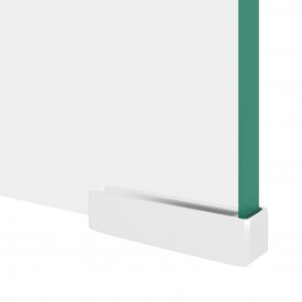 Comodă TV/Suport monitor, sticlă transparentă, 100 x 30 x 13 cm - Img 5
