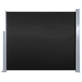 Copertină laterală retractabilă, negru, 120 x 300 cm - Img 2