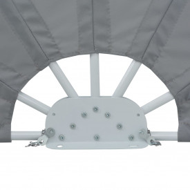 Copertină pliabilă de grădină 200 cm gri - Img 8