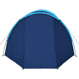 Cort camping 4 persoane, Bleumarin/Albastru deschis - Img 4