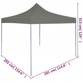 Cort de petrecere pliabil pop-up, antracit, 3 x 3 m - Img 9