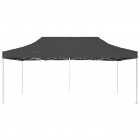 Cort de petrecere pliabil profesional, antracit, 6x3m, aluminiu - Img 2