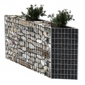 Coș gabion / jardinieră pentru legume, din oțel 120x30x100 cm - Img 3
