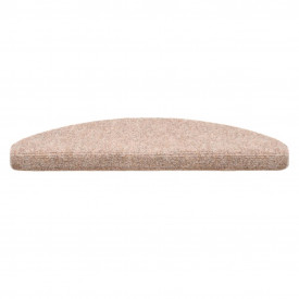 Covorașe autocolante de scări, 15 buc, 65 x 21 x 4 cm, maro - Img 3