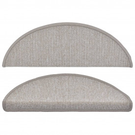 Covorașe de scări, 15 buc, gri taupe, 65 x 24 x 4 cm - Img 3
