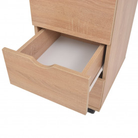 Dulap cu sertare, PAL, 33 x 45 x 60 cm, Stejar - Img 4