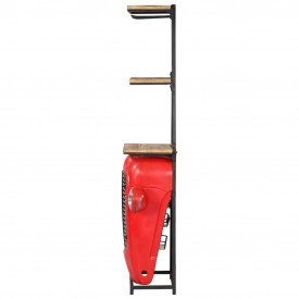 Dulap vinuri design tractor 49x32x183cm lemn masiv de mango - Img 3