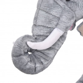 Elefant de jucărie din pluș, gri XXL - Img 3