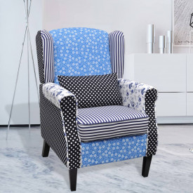 Fotoliu, model Patchwork, material textil - Img 8