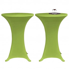 Husă elastică pentru masă, 4 buc., verde, 80 cm - Img 2