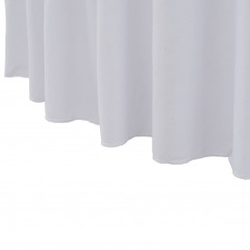 Huse elastice de masă lungi, 2 buc., alb, 180x74 cm - Img 3