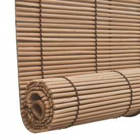 Jaluzea tip rulou, bambus, 150 x 160 cm, maro - Img 5