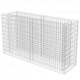 Jardinieră gabion, oțel galvanizat, 180 x 50 x 100 cm - Img 3