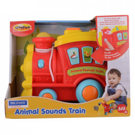 Jucarie de tras interactiva Winfun - Locomotiva, cu lumini si sunete - Img 5