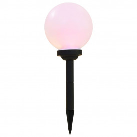 Lămpi solare de exterior, 6 buc., 20 cm, RGB, sferic, LED - Img 5