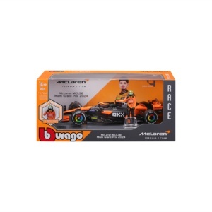 Macheta Bburago 1:24 Formula-Cu Figura-Mclaren Mcl38 #4 Lando Norris Bb28040/4 - Img 2
