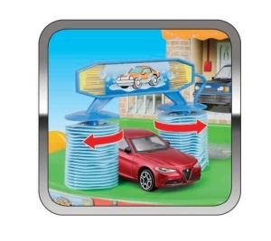 Macheta Bburago 1:43 Street Fire-Autoservice Playset Incl. 1 Masina Bb30039 - Img 2