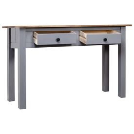 Masă consolă, gri, 100x40x73 cm, lemn masiv de pin, gama Panama - Img 3
