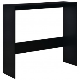 Masă de bar cu 2 blaturi, negru, 130x40x120 cm - Img 7