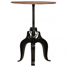 Masă de bar din lemn masiv reciclat, 75 x (76-110) cm - Img 2