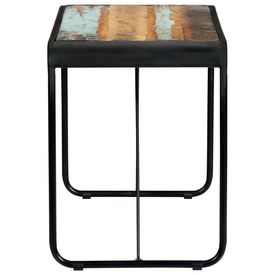 Masă de bucătărie, 118 x 60 x 76 cm, lemn masiv reciclat - Img 2
