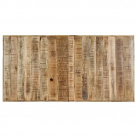 Masă de bucătărie, 140x70x75 cm, lemn masiv de mango brut - Img 6