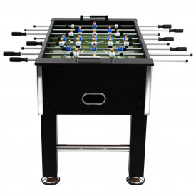 Masă de fotbal, MDF și oțel, 140 x 74,5 x 87,5 cm, negru - Img 3