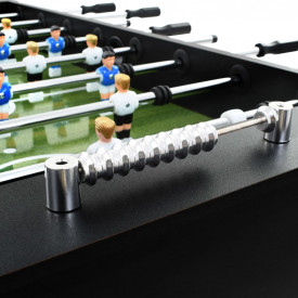 Masă de fotbal, MDF și oțel, 140 x 74,5 x 87,5 cm, negru - Img 7