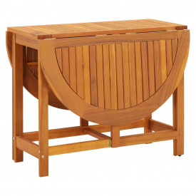 Masă de grădină extensibilă ovală din lemn de acacia - Img 5