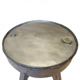Măsuță de cafea Lemn masiv reciclat 60 x 45 cm Argintiu - Img 3