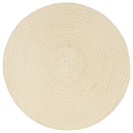 Naproane, 4 buc., natural, 38 cm, bumbac, rotund