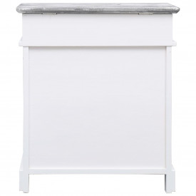 Pantofar, gri, 50 x 28 x 58 cm, lemn de paulownia - Img 3