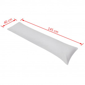 Pernă laterală de corp pentru dormit, 40 x 145 cm, gri - Img 4
