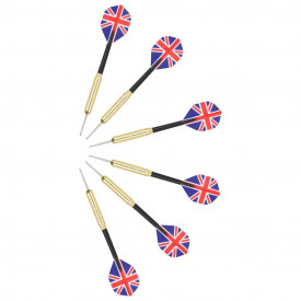 Placă de darts profesională cu 6 săgeți, sisal - Img 5