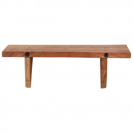 Rafturi de perete, 2 buc., 60x20x16 cm, lemn masiv de acacia - Img 3