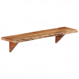 Rafturi de perete, 2 buc., 90x20x16 cm, lemn masiv de acacia - Img 6