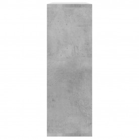 Rafturi de perete, gri beton, 104 x 24 x 60 cm, PAL - Img 5