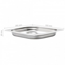 Recipiente Gastronorm 8 buc. GN 1/2 40 mm oțel inoxidabil - Img 8