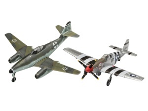 Revell Avion Combat Set Messerschmitt Me262 & P-51B Mustang Rev03711 - Img 2