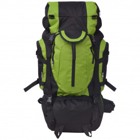Rucsac pentru drumeții XXL 75 L, Negru și verde - Img 2