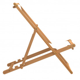 Scaun de exterior, crem, 56 x 105 x 96 cm, lemn de tec - Img 4